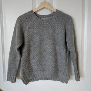 Woolovers gray 100% wool sweater